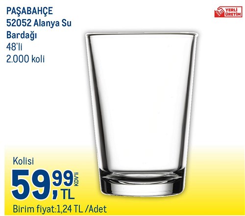 Paşabahçe 52052 Alanya Su Bardağı 48'li image