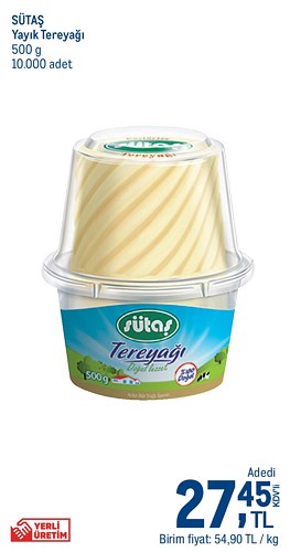 Sütaş Yayık Tereyağı 500 g image