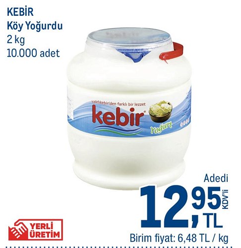 Kebir Köy Yoğurdu 2 kg image