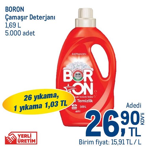 Boron Çamaşır Deterjanı 1,69 l image