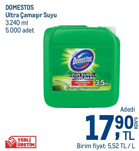 Domestos Ultra Çamaşır Suyu 3,240 ml image