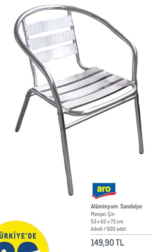 Aro Aluminyum Sandalye 53x62x72 Cm Indirimde Market