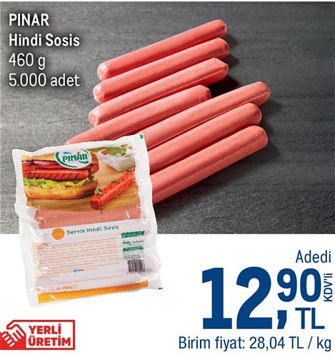 Pınar Hindi Sosis 460 g image