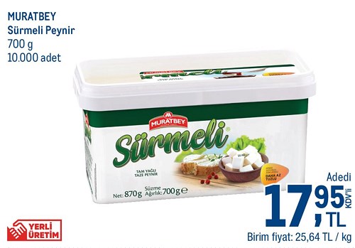 Muratbey Sürmeli Peynir 700 g image