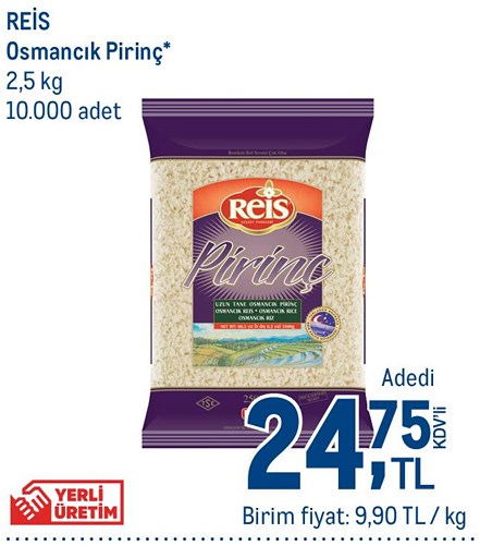 Reis Osmancık Pirinç 2,5 kg image