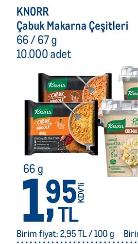 Knorr Çabuk Makarna Çeşitleri 66 g image