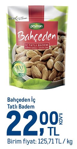 Peyman Bahçeden İç Tatlı Badem 165 g/175 g image