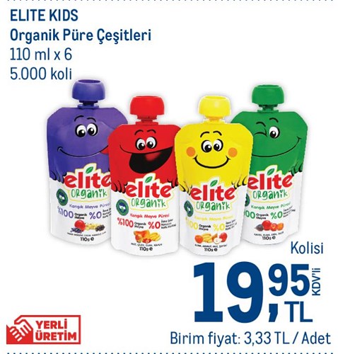 Elite Kids Organik Püre Çeşitleri 110 ml x 6 image