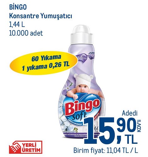 Bingo Konsantre Yumuşatıcı 1,44 l image