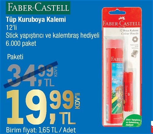 Faber-Castell Tüp Kuruboya Kalemi 12'li image