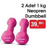 2 Adet 1 kg Neopren Dumbbell  image