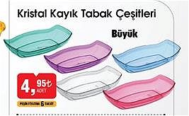Kristal Kayık Tabak Büyük image