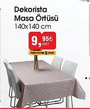 Dekorista Masa Örtüsü 140x140 cm image