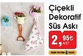 Çiçekli Dekoratif Süs Askı image
