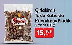 Simbat Çıtlatılmış Tuzlu Kabuklu Fındık 400 g image