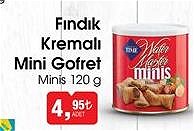 Minis Fındık Kremalı Mini Gofret 120 g image