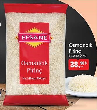 Efsane Osmancık Pirinç 5 kg image