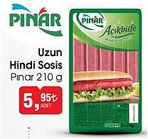 Pınar Uzun Hindi Sosis 210 g image
