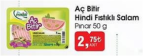 Pınar Aç Bitir Hindi Fıstıklı Salam 50 g image