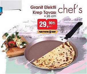 Chef's Granit Efektli Krep Tavası 26 cm image