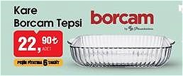 Paşabahçe Borcam Kare Borcam Tepsi image