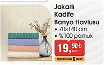 Jakarlı Kadife Banyo Havlusu 70x140 cm image