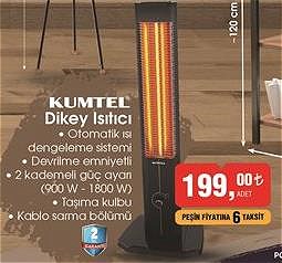 Kumtel Dikey Isıtıcı 1800 W image