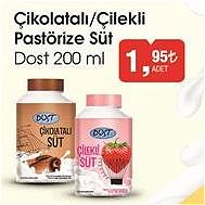 Dost Çikolatalı/Çilekli Pastörize Süt 200 ml image