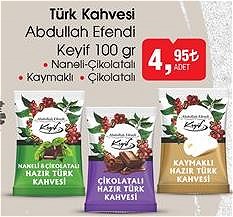 Abdullah Efendi Keyif Türk Kahvesi 100 g image