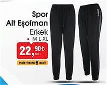 Spor Alt Eşofman Erkek image