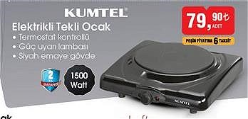 Kumtel Elektrikli Ocak 1500 W image