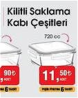 Lav Kilitli Cam Saklama Kabı 720 cc image