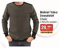 Bisiklet Yaka Sweatshirt Erkek image