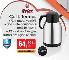 Relax Çelik Termos 2 l image