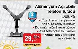 Deluxe Alüminyum Açılabilir Telefon Tutucu image