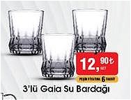 Paşabahçe 3'lü Gaia Su Bardağı image