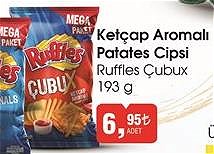 Ruffless Çubux Ketçap Aromalı Patates Cipsi 193 g image