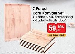 Casilda Home 7 Parça Kare Kahvaltı Seti image