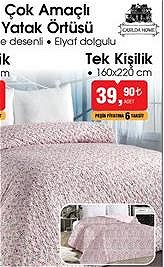 Casilda Home Çok Amaçlı Yatak Örtüsü Tek Kişilik 160x220 cm image