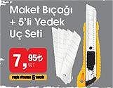 Maket Bıçağı + 5'li Yedek Uç Seti image