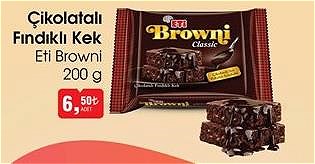 Eti Browni 200 g Çikolatalı Fındıklı Kek image