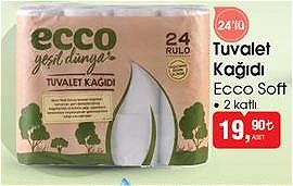 Ecco Soft 2 Katlı Tuvalet Kağıdı 24'lü image