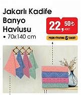 Jakarlı Kadife Banyo Havlusu 70x140 cm image