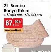 2'li Bambu Banyo Takımı image