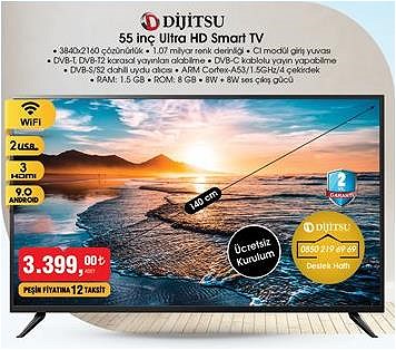 Dijitsu 55 inç Ultra HD Smart TV image