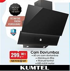 Kumtel Cam Davlumbaz 140 Watt 60 cm image