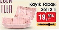 Casilda Home Mercan Desen Kayık Tabak Seti 2'li image