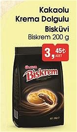 Ülker Biskrem Kakaolu Krema Dolgulu Bisküvi 200 g image