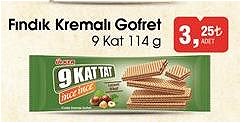 Ülker 9 Kat Fındık Kremalı Gofret 114 g image