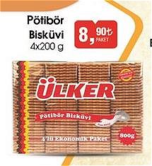 Ülker Pötibör Bisküvi 4x200 g image